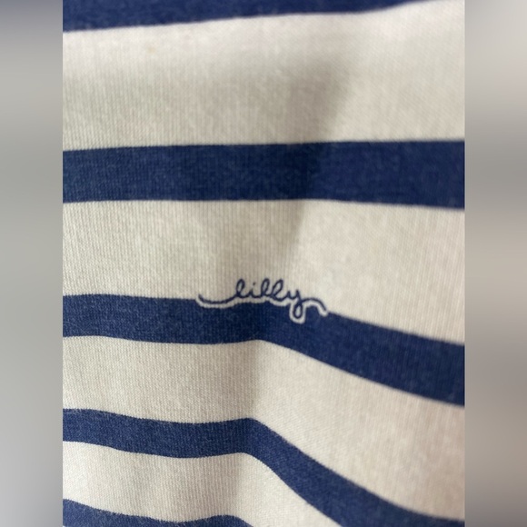 LILLY PULITZER Striped Navy and Pink Dress - Picture 4 of 10